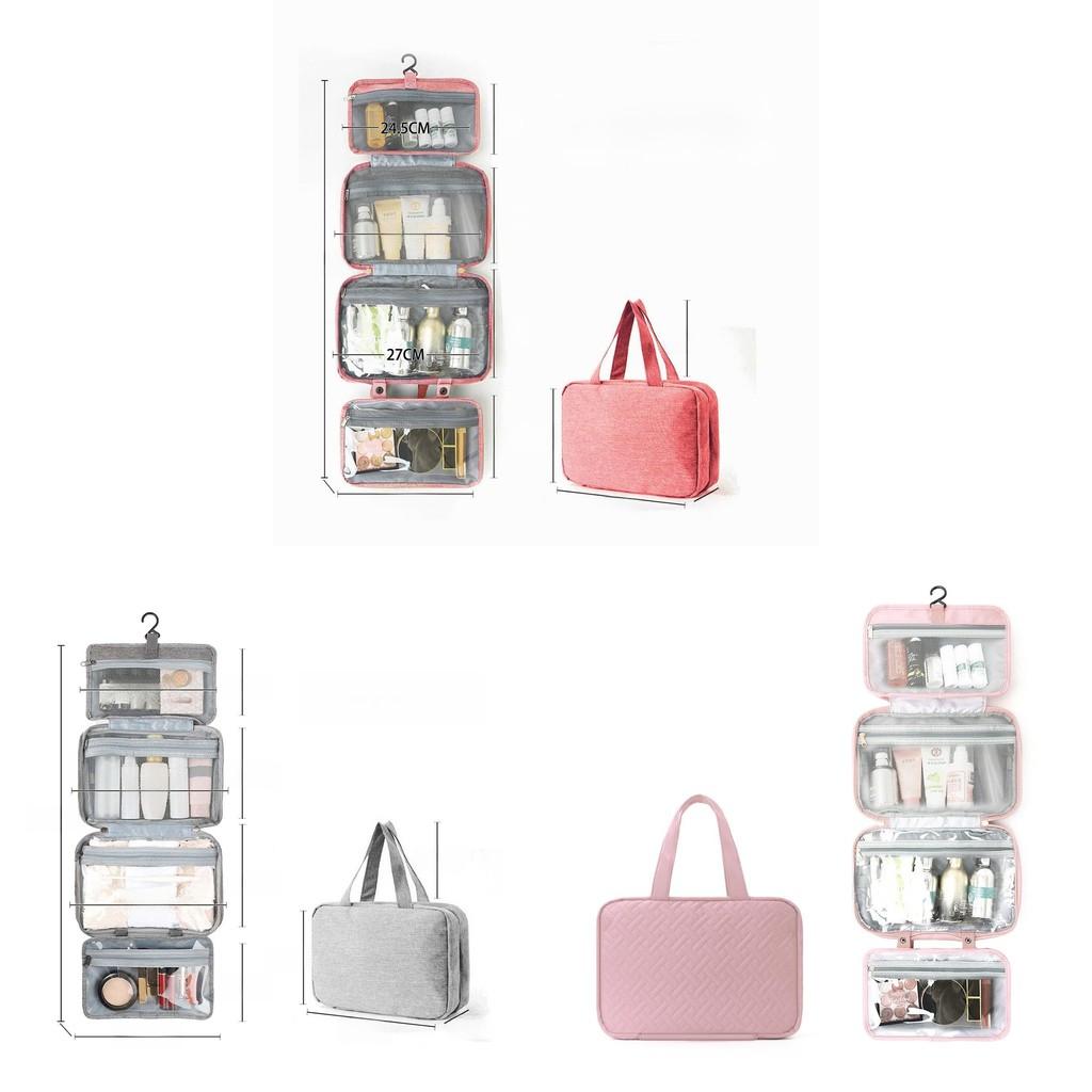 Polyester Travel Toiletry Organizer With Multiple Compartments For Packing Convenience
