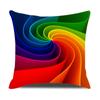 Swirl Geometric Striped Plaid Print Pillowcase Colorful Pillowcase Home Sofa Car Decoration Peach Skin Cushion Cover