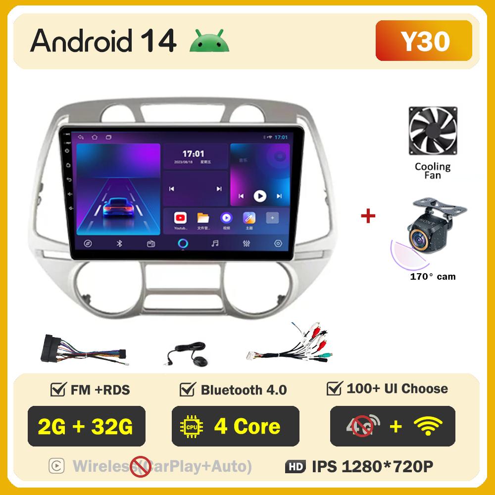 For Hyundai I20 I20 2008 - 2012 Car Radio Player Car Carplay Screen Autoradio Mirror Link Car Intelligent Systems Touch Screen