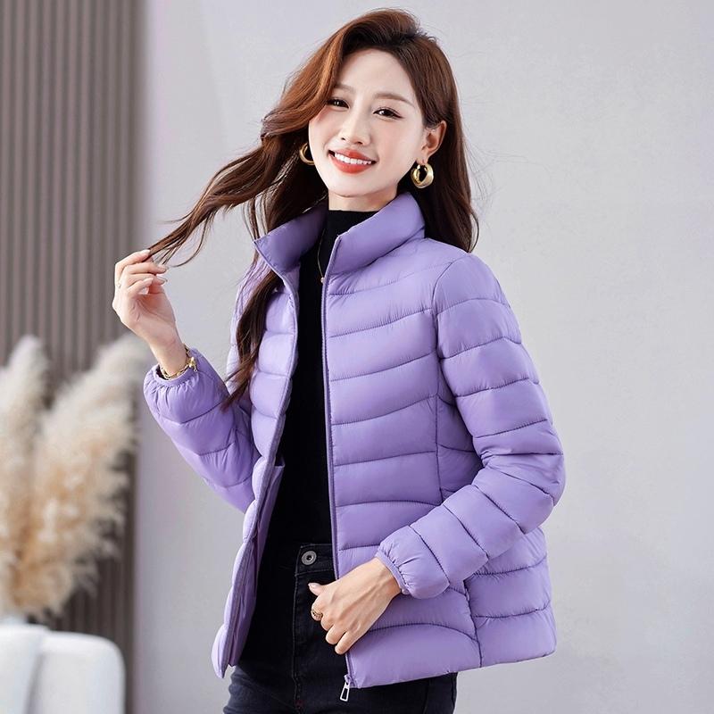 Loose Short Cotton Jacket for Women Korean Style Slim and  Fashionable Stand Collar  Top