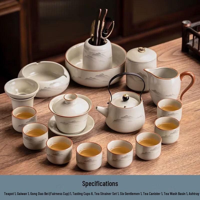 Anmu Porcelain Ru Kiln Kung Fu Tea Set