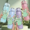 1PC Easter Eggs Bunny 750ml Color Plastic Sports Water Bottle Leakproof Flip Straw Lid Suitable for Sports Office Home Use