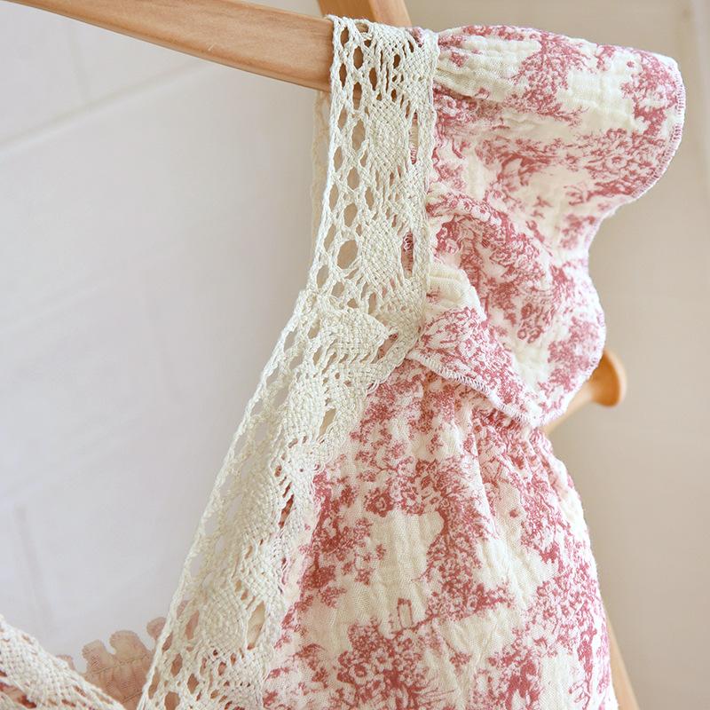 Cămașă de noapte de vară fără mâneci Rochie de noapte Femei Pijamale Bumbac Pur Rochie Pijamale Femei Îmbrăcăminte de noapte Gât în V Rochie de casă