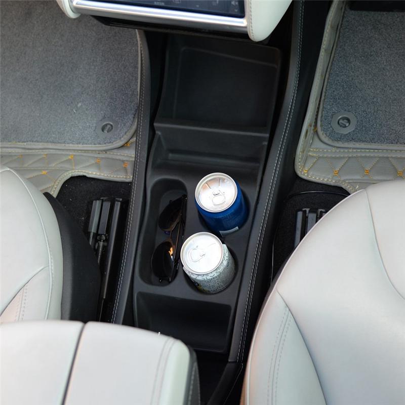 A03E-Car Silicone Storage Box Console Container Center ert Box For Tesla Model S 2012-2017