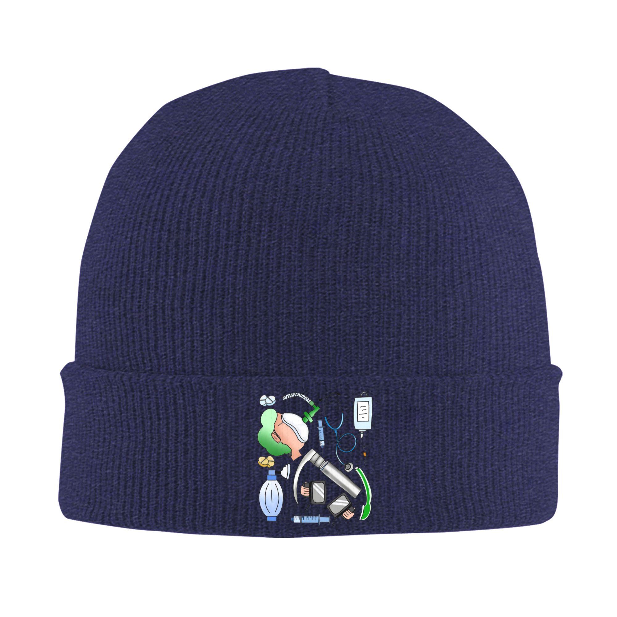 анестезия Теплая вязаная шапка Зимняя вязаная шапка-бини Шапка-бини Шапки-бини Хип-хоп кепки для унисекс One Size