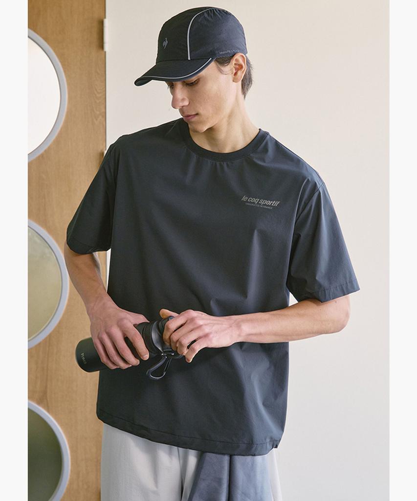 LECOQ Unisex Air Seers Loose Fit Short Sleeve Piste - Black Qr223Ewt61 (A Type)