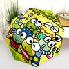 Kerokerokeroppi  pattern, automatic folding umbrella, portable and foldable design, 8 ribs, a Christmas or birthday gift.