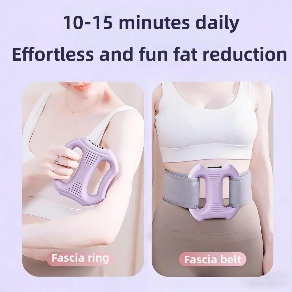 USB Charging Fascia Massage Ring Adjustable Speed Muscle Handheld Massager Full Body Relaxation