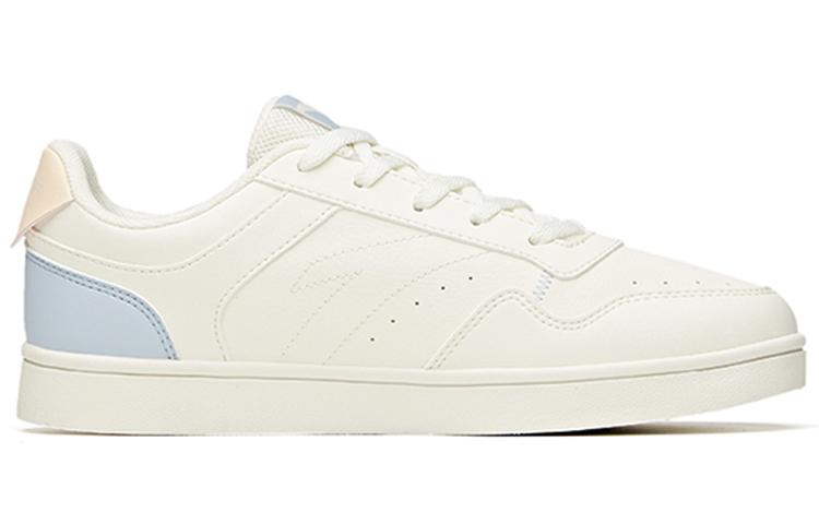 Women's Sneakers Anta Synthetic Leather Slip Resistant Low top Skateboard Shoes Women's White Blue