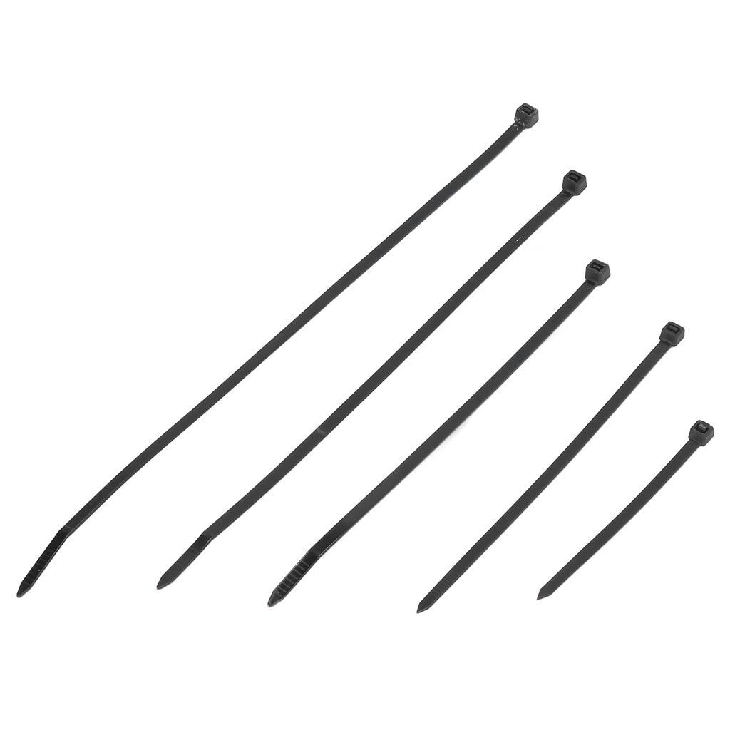 700 Stück Kabelbinder 40 lb Festigkeit Schlauch Zip Selbstsichernd Set Kit für Drahtleitung Schwarz