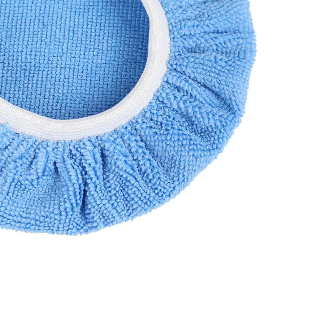 uxcell Polisher Cover, Buffing Pad Polisher Pad, Microfiber 125-150mm, Pack of 10, Sky Blue, 5-6 Inches