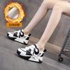 Dad shoes black and white inner height increase 2025 autumn new platform women's casual fashion versatile little white sports shoes trendy shoes