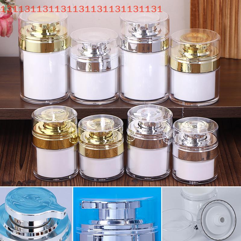 Jar Empty Cream Subpackage Toiletry Refillable Vacuum Bottle Travel Cream And Lotion Cosmetic Container With Pump Moisturizer