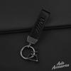 OMPC8 Metal Leather Car Keychain Anti-Lost Keyring Pendant Lanyard For BMW M Performance E46 E90 E60 F10 F30 E39 E36 F20 E87 G30 E92