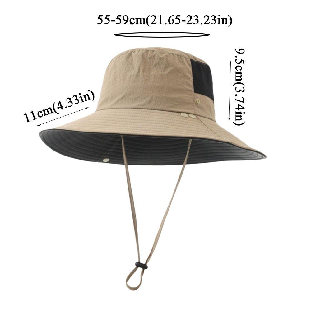 New Quick-drying Bucket Hat Sun Protection Anti-UV Fishing Hats Breathable Camping Hiking Caps Unisex