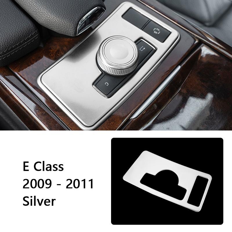 For Mercedes Benz E Class W212 2009-2011 Car Central Control ES Switch Panel Frame Decoration Sticker Trim Interior Accessories
