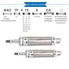 Yadake AIRTAC Stainless Steel Mini Cylinder MAC Series (Sizes: 50X25 to 150X175)