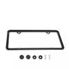Stainless steel sharp Angle narrow edge ultra-thin license plate frame with 2 holes