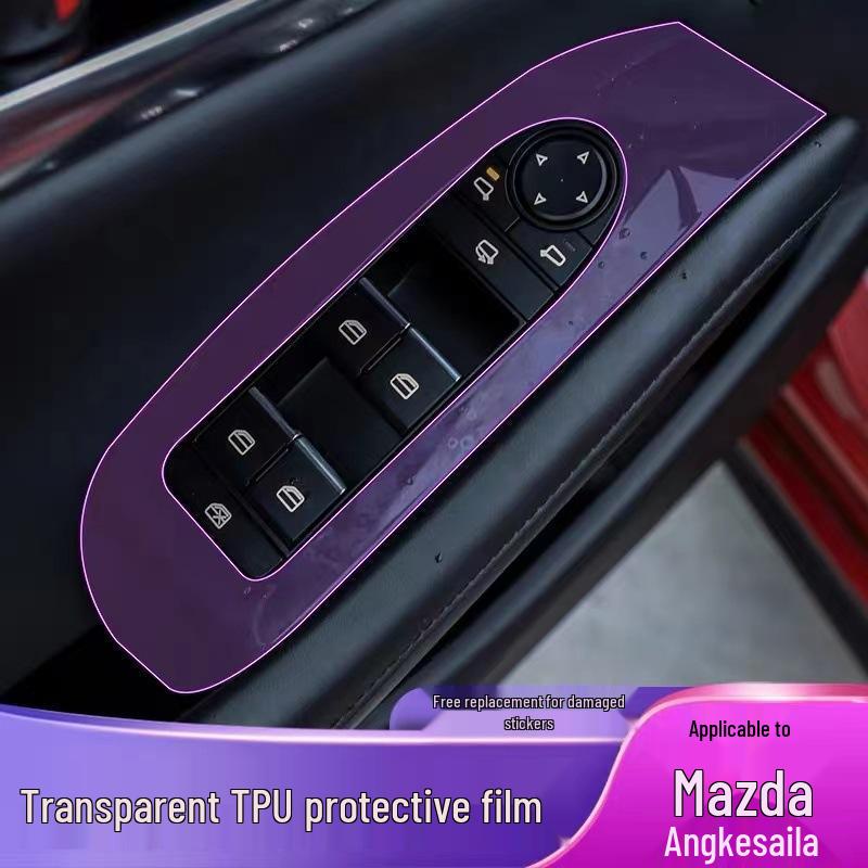 Applicable for 2020-2024 Mazda 3 Next-Gen Angkesaila Interior Protection Central Control HD Screen Gear Shift Film.