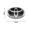 3D Car Logo Modified Black Logo Badges Front Rear Logo Silver For Toyota Hybrid Series Prado Highlander Camry Corolla Styling