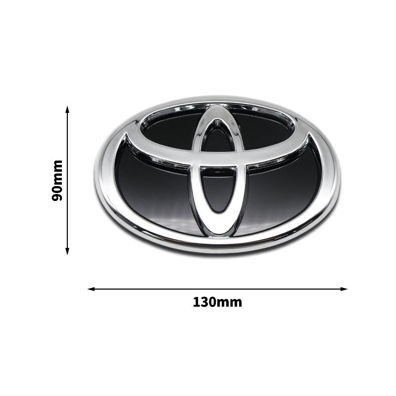 3D Car Logo Modified Black Logo Badges Front Rear Logo Silver For Toyota Hybrid Series Prado Highlander Camry Corolla Styling