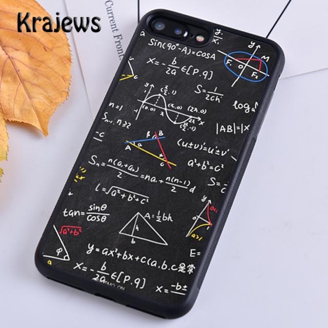 Krajews Science Math Physics Formulas Phone Case Cover For iPhone 17 Air 16 15 14 Plus 12 13 Pro Max Fundas