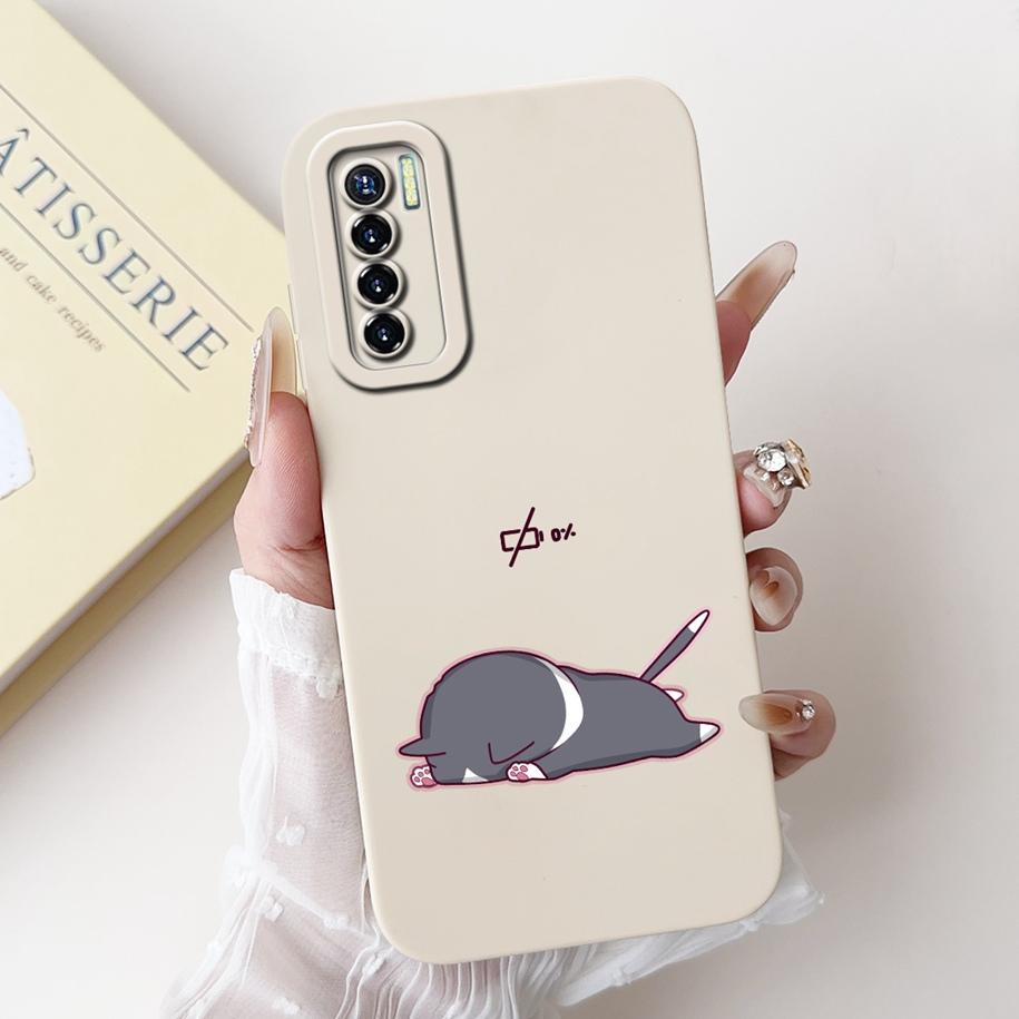 For Tecno Camon 17 Case CG6 CG6j Soft Silicone Cover Fashion Painted Shockproof Bumper For Tecno Camon 17 Pro 17P Camon17 Fundas