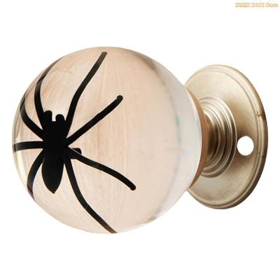 K1AE Stable Construction Zincs Alloys Door Handle Crystal Insect Decoration Durabilit