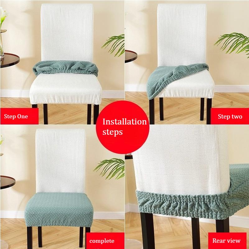 Verdickter abnehmbarer und waschbarer Restaurantstuhlhussen-Staubkissenbezug, geeignet für Schlafzimmer, Restaurant, Hotel und Bankett, Schutzhüllen