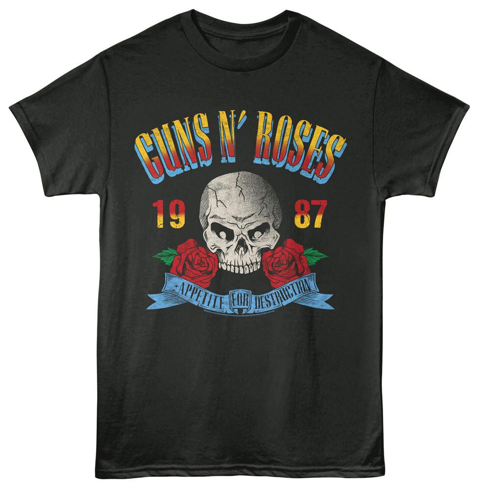 Guns N Roses Appetite For Destruction 1987 Men T Shirt Rock Merch XXXL