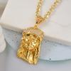 European and American Pendant Accessory, Vintage Human Head Diamond Pendant, 18K Gold Necklace Pendant, 2026