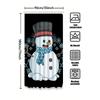 Tuniu Adorable Snowman Christmas Bathroom Shower Curtain Waterproof Festive Holiday Decor
