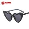 Fashion new multi-color love sunglasses, parent-child personalized glitter sunglasses, European and American beach sunglasses