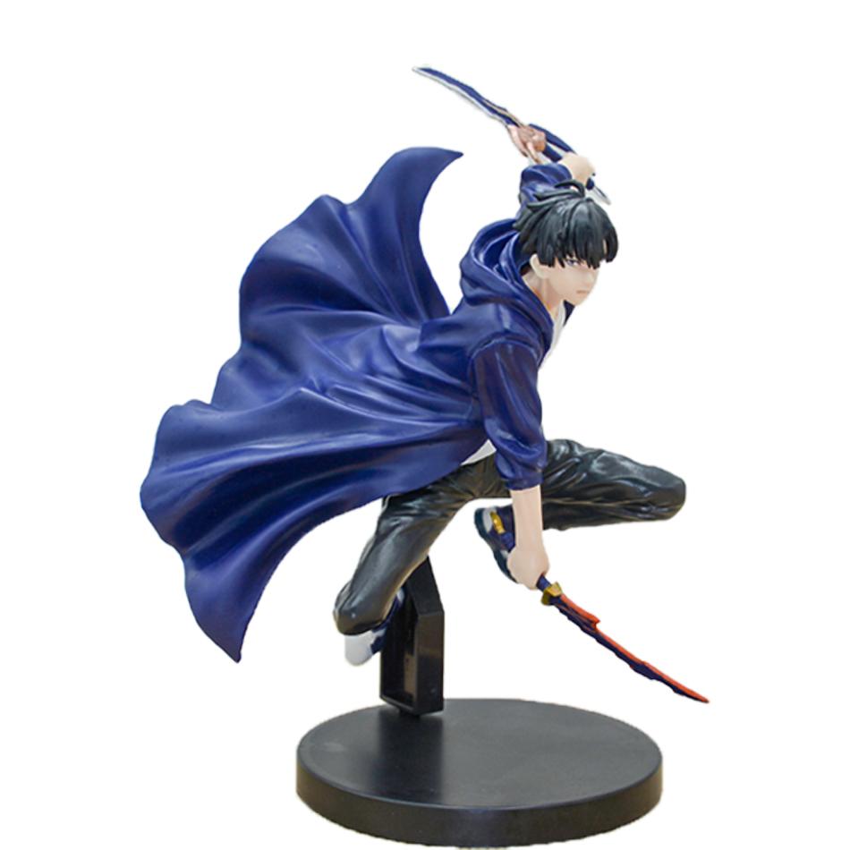 New SoloLeveling Shadow King Figure Sung Jinwoo Cheng Xiaoyu Handheld Model Desktop Ornament Action Figure Anime Collection Gift