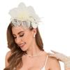 Stylish Feathered Fascinator Hat Derby Cap For 1920s Cosplay Event And Daily Wear Soft Breathable Photography Headwear