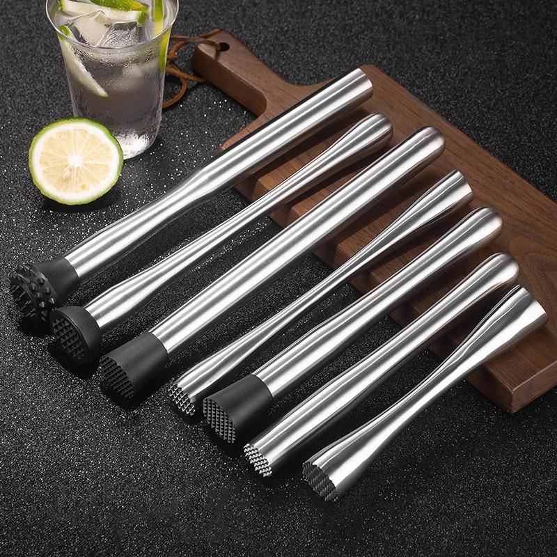 Nerezové kladívko na drcený led Multifunkční nanukové tyčinky Koktejlové míchátko Ovoce Citron Muddle Barové náčiní