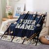 Custom Name Multi Sport Graphic Flannel Blanket, High Quality Comfortable for All Seasons, Home Decor, Warmth and Comfort