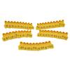 100Pcs TPU Pig Cow Ear Tag with Number 001‑100 Ear Label Tag Farm Livestock AccessoryYellow