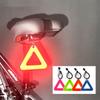 1PC Placas Refletoras Placas Triangulares Aviso de Segurança Para Bicicleta Etiqueta Pendurada Com Corda Elástica Bicicleta Visível à Noite Segurança ao Pedalar