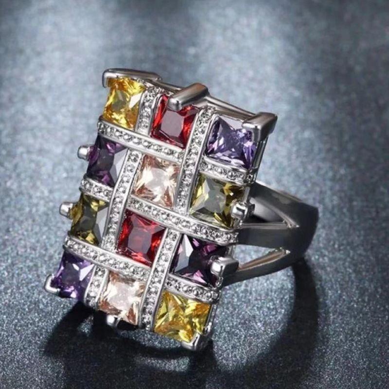 Fashion New Delicate Flowers Hoop Ring For Women Custom Jewelry 8