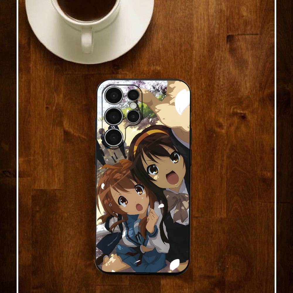 

Melancholy Haruhi Phone Case For Samsung S24 25 23 22 21 20 Plus Ultra 5G Lite Shockproof Cover Samsung S25