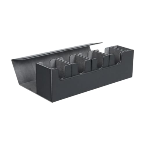 GUOOL Card Deck Box, Card Storage Box, Holds Over 400 Cards, Heavy-Duty, Card Deck Case, 5-in-1 Card Storage Case for Trading Cards