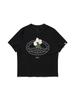 BBC EARTH Embroidery Point Short Sleeve T-Shirt_Black