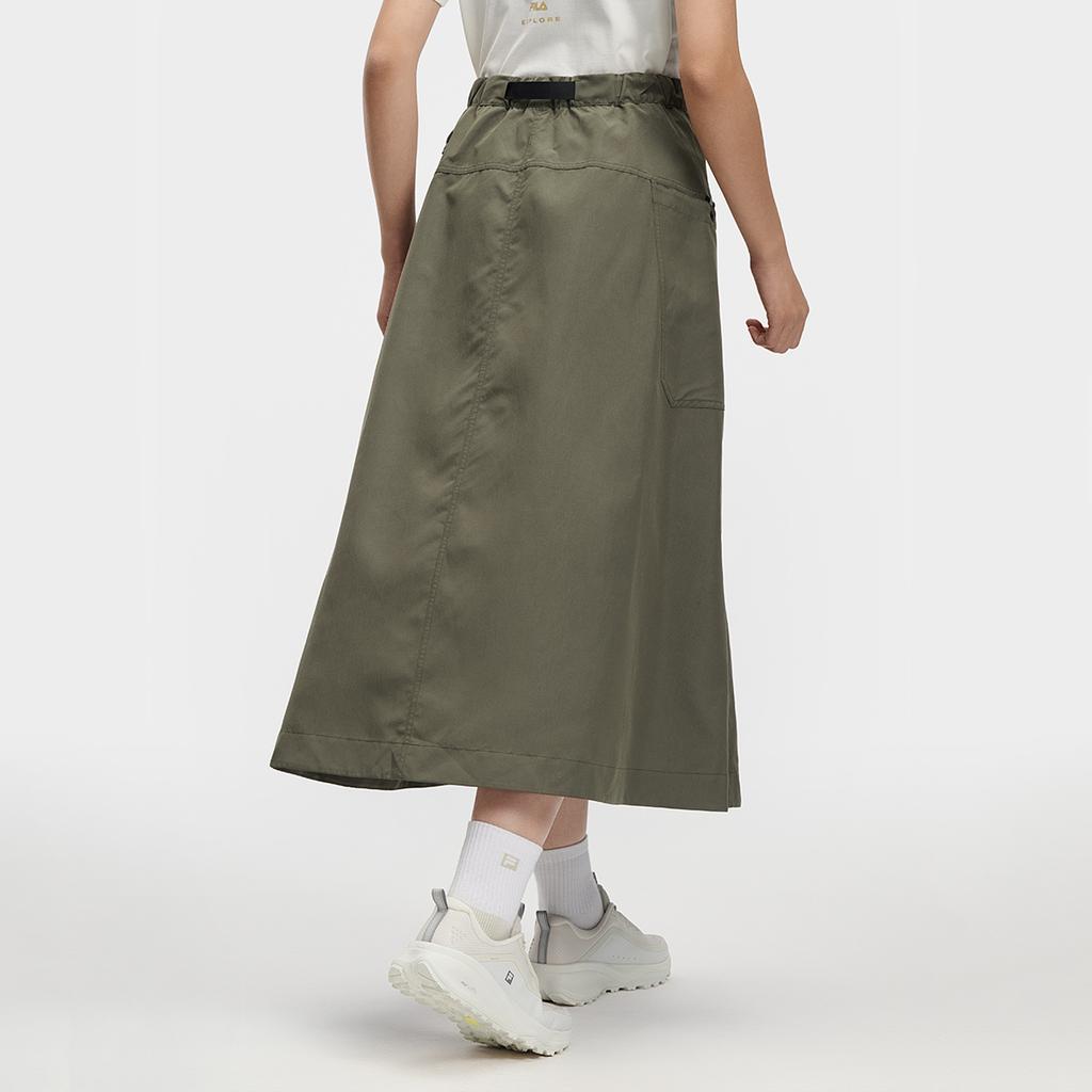 Fila Explore Trendy Minimalist Fashion Classic Retro Sports Outdoor Comfortable Versatile Loose Woven Casual Long Skirt Women Skirts A11W617302FDG
