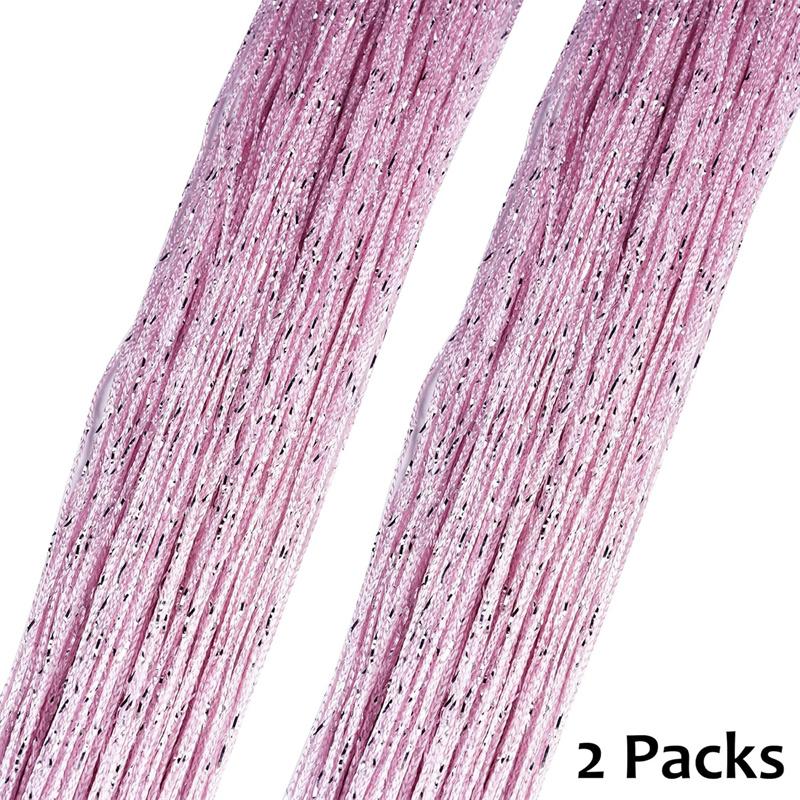 2er-Pack Glitzer-Fadenvorhänge 39x79 Zoll Fransenpaneele Raumteiler Fliegengitter für Heimdeko Tür Fenster Hochzeitsfeier Hotel Wohnzimmer Türöffnungen