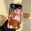 Gustav Klimt Kuss Kunst Handyhülle Für iPhone 14 16 15 11 12 13 17 Pro Max 13 mini 15 16 Plus 16e 17 Air Cover Funda