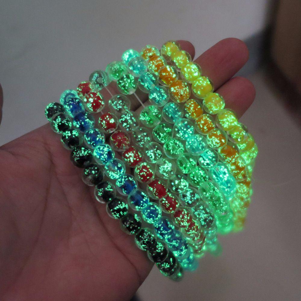 Ceramics Crystal Needlework Beads Necklace Luminous Glass Beads DIY Jewelry Making Loose Beads