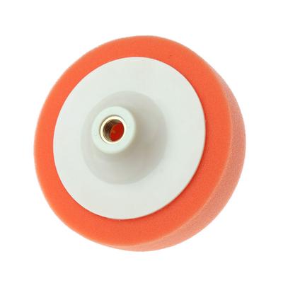 Tampone per lucidatura per lucidatura per auto da 6 pollici e 15 cm, per lucidatura, ruota in spugna, ceratura arancione