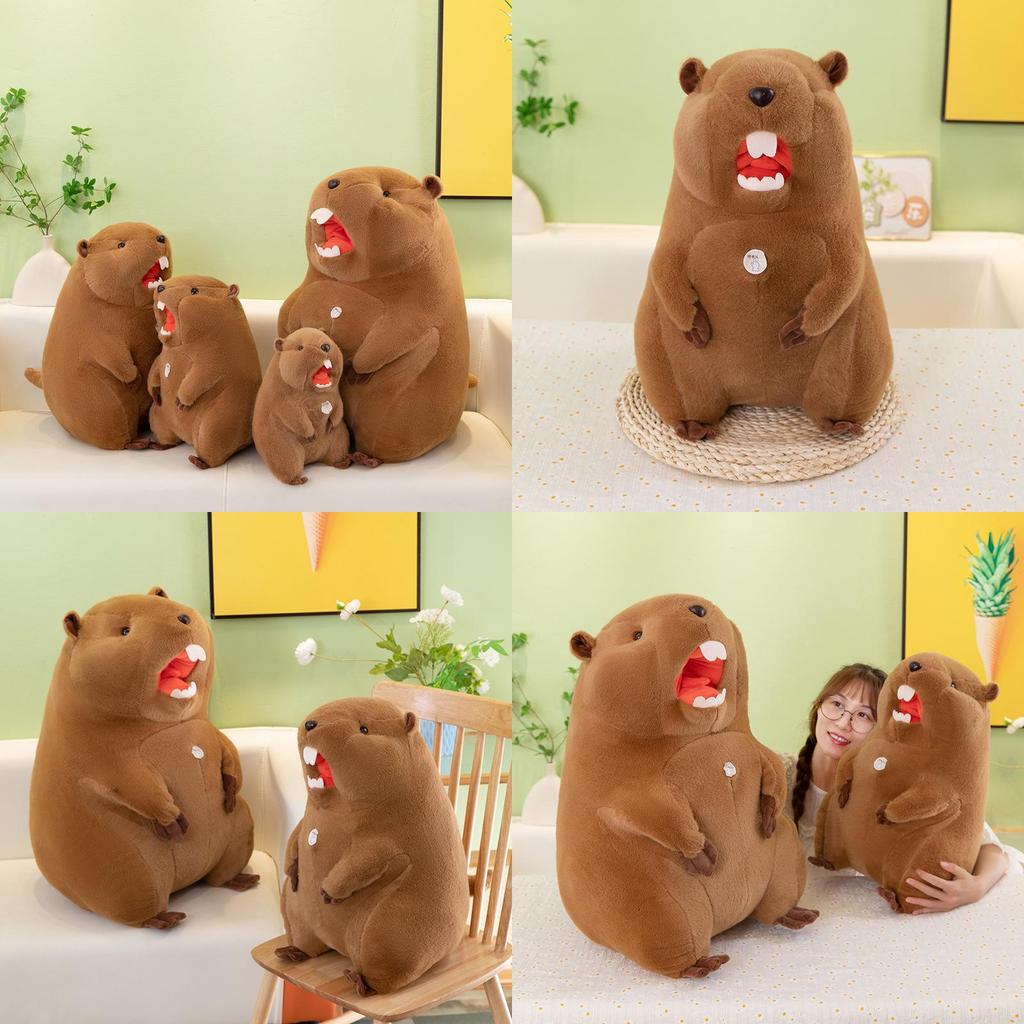 Peluche Marmotta con Suono per Regalo ai Bambini e Souvenir di Viaggio