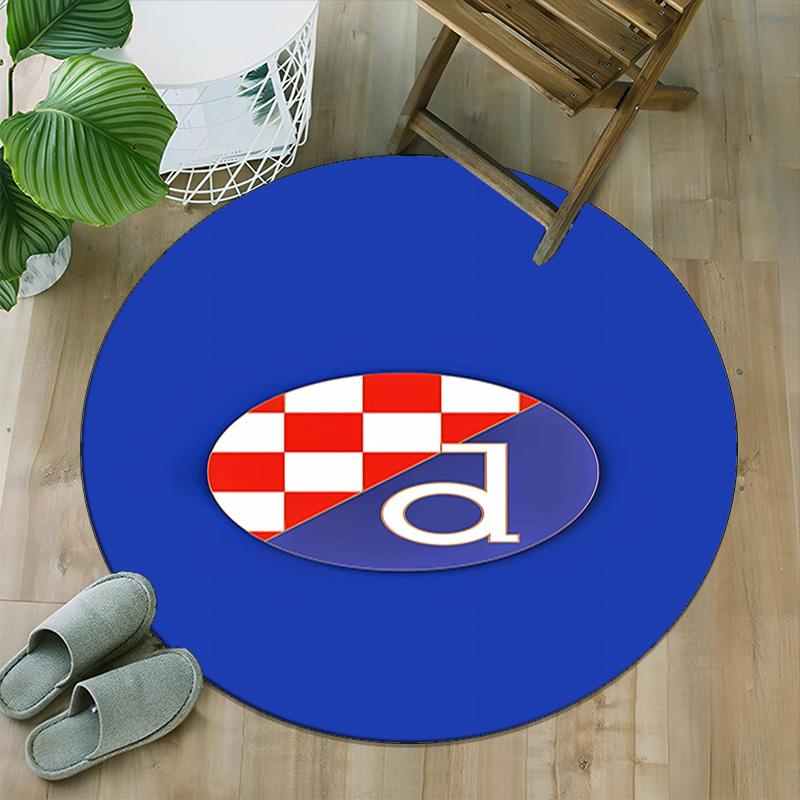 1 pezzo Squadra di Calcio (55) Tappeto Rotondo Stampato Tappeto Rotondo per Sedia Adatto per Camera da Letto Soggiorno Tappeto Decorativo per la Casa